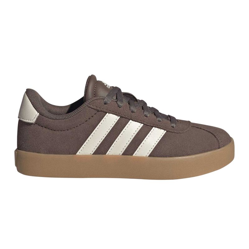 Adidas Childrens/Kids Vl Court 3.0 Leather Sneakers / Olive Strata